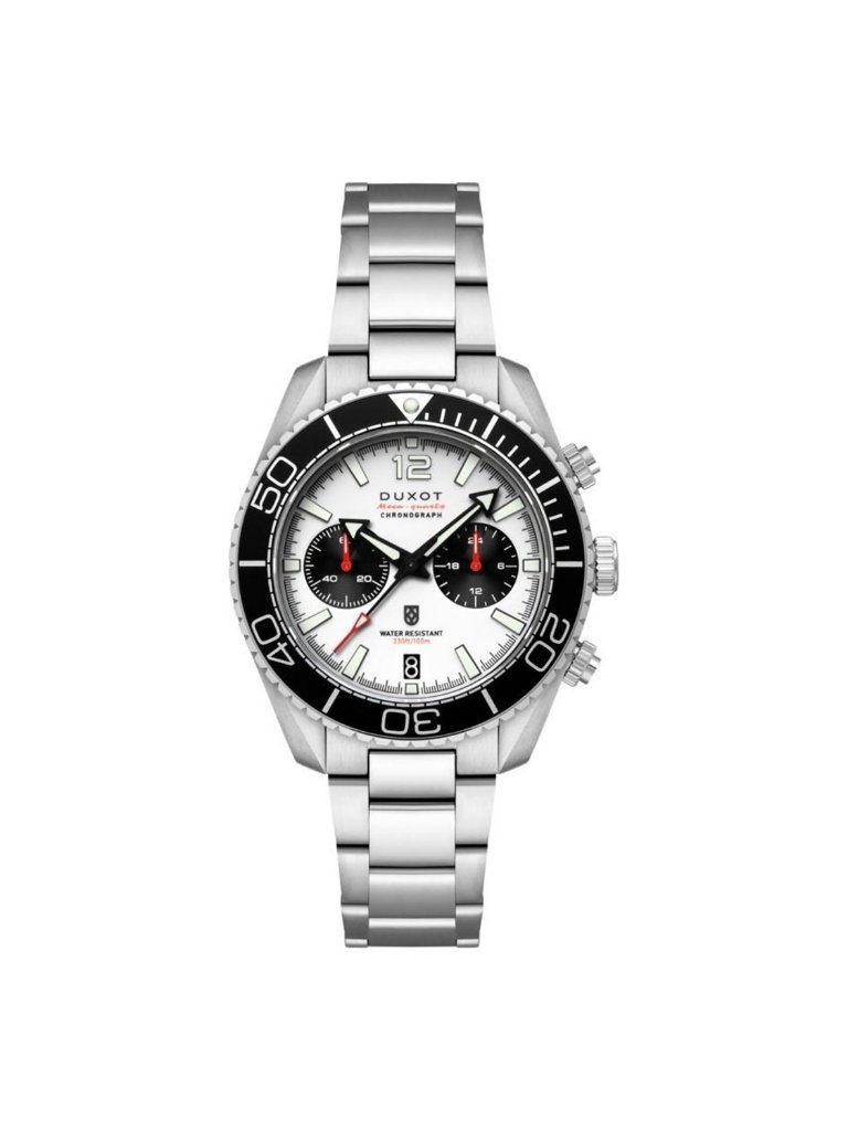 Nwt Duxot Tiburon Chronograph Quartz White Dial Men's Watch